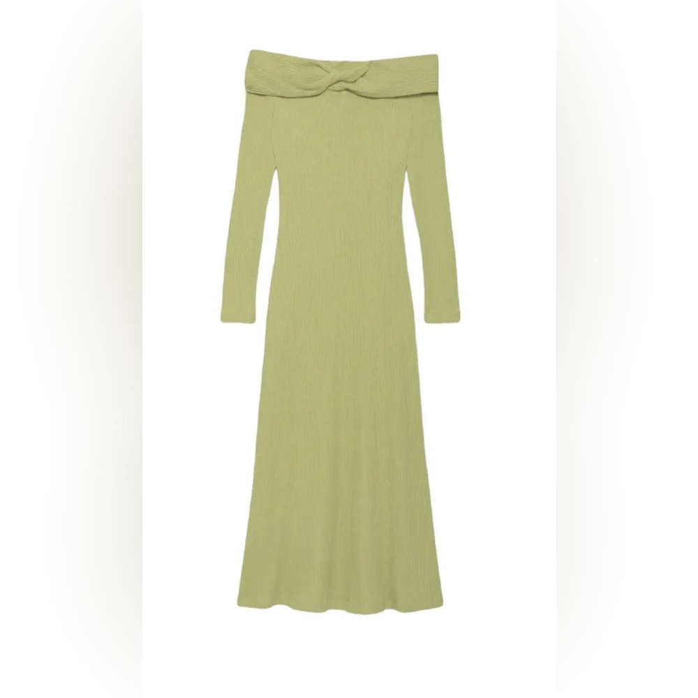 Mara Hoffman light green sweater dress
